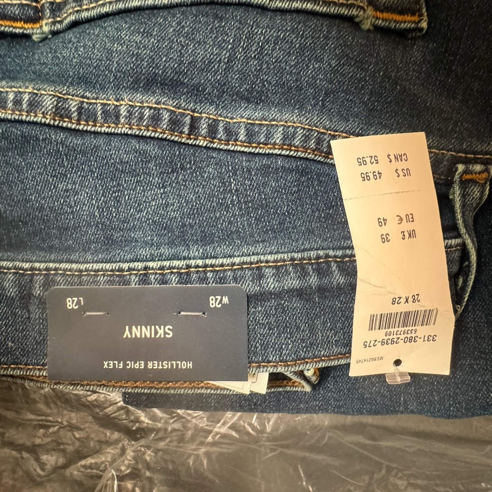 Hollister Flex Skinny Jeans in Denim Blue